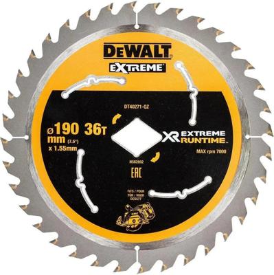 DeWalt Accessoires Extreme Runtime Cirkelzaagblad voor DCS577 190mm 36T (ruitvormig asgat) - DT40271-QZ