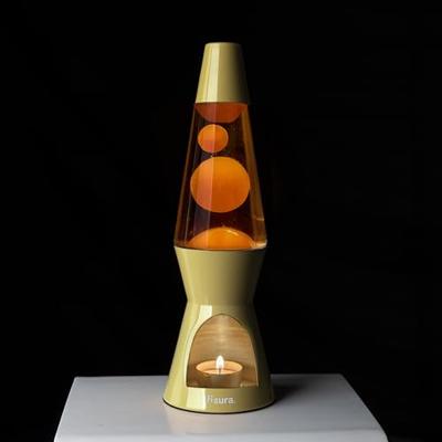 Waxinelicht Lavalamp - Geel Met Gele Lava Waxinelicht Lavalamp - Geel Met Gele Lava