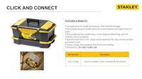 Stanley Gereedschapskoffer Click & Connect met organizer gereedschapskist - thumbnail