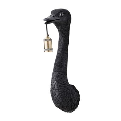 Light & Living Wandlamp 'Ostrich' 57cm, kleur Zwart