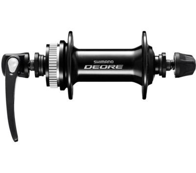 Shimano voornaaf deore hb-m6000 36 gaats 100 mm inbouwbreedte met snelspanner zwart