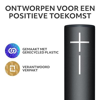 Ultimate Ears Megaboom 4 Bluetooth luidspreker Waterdicht, Stofdicht, Spatwaterdicht, Draagbaar Zwart