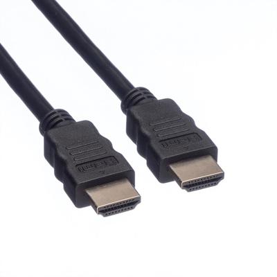 ROLINE HDMI High Speed kabel met Ethernet, TPE, zwart, 7,5 m