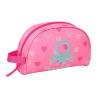 Reistasje Benetton Heart Roze 28 x 18 x 10 cm - thumbnail