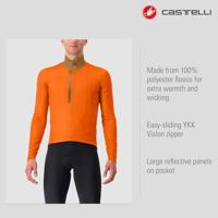 Castelli Entrata Thermal fietsshirt lange mouw oranje heren M - thumbnail