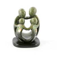 Polystone Familie van 4 Handbeschilderd (12 cm) - thumbnail