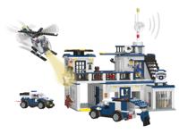 lupilu Bouwstenen set L (Politiebureau) - thumbnail