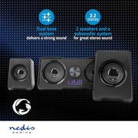 Gaming Speaker | Speaker-kanalen: 2.2 | USB Gevoed | 3,5 mm Male | 48 W | LED | Volumebediening - thumbnail