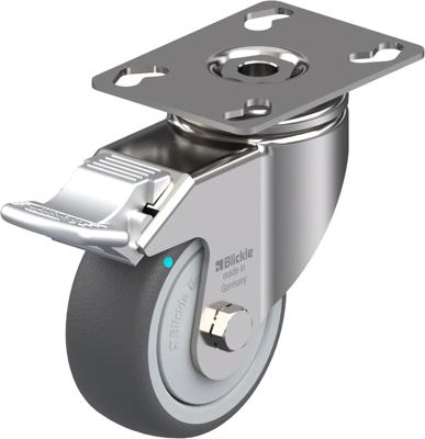 Blickle LKPXA-PATH 80KFD-FI Zwenkwiel met rem Wieldiameter: 80 mm Draagvermogen (max.): 120 kg 1 stuk(s) Blickle LKPXA-PATH 80KFD-FI Zwenkwiel met rem Wieldiameter: 80 mm Draagvermogen (max.): 120 kg 1 stuk(s)