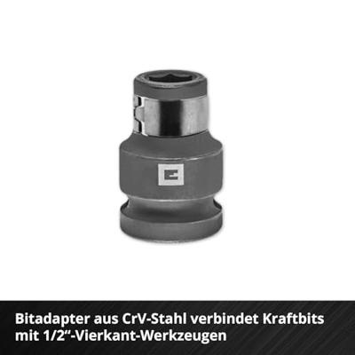 Einhell Impact 109288 Bit- en steeksleutelset 1/2 Einhell Impact 109288 Bit- en steeksleutelset 1/2