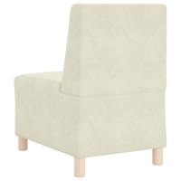 Fauteuil 55 cm fluweel crmekleurig - thumbnail