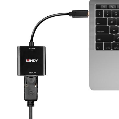 Lindy 43269 USB grafische adapter 3840 x 2160 Pixels Zwart