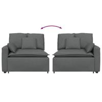 Modulaire bank Armleuning eindmodule met kussens 100 cm - thumbnail