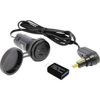 BAAS USB22 BAAS USB22 Tankschokkabel met 2 USB-C-aansluitingen en 1 USB-A-adapter BAAS USB22 - thumbnail