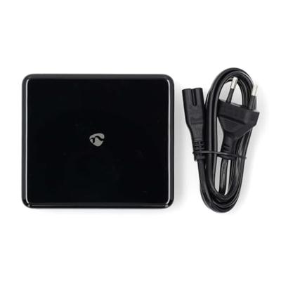 Nedis Oplader | 65 W | GaN | Snellaad functie | 1.5 / 2.0 / 3.0 / 3.25 A | Outputs: 4 | USB-A / USB-C™ | Euro | 1.50 m | Automatische Voltage Selectie Nedis Oplader | 65 W | GaN | Snellaad functie | 1.5 / 2.0 / 3.0 / 3.25 A | Outputs: 4 | USB-A / USB-C™ | Euro | 1.50 m | Automatische Voltage Selectie