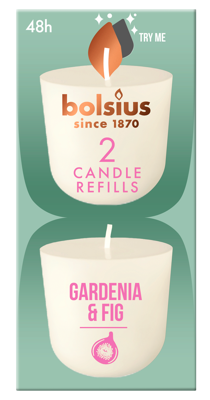 Bolsius Gardenia & Fig Candle Refills