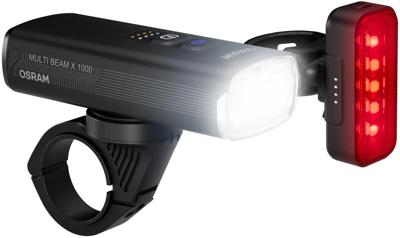 OSRAM lichtset "leds bike multi beam x 1000" rechargeable headli ledsbike multibeam x 1000