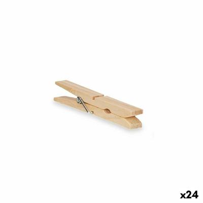 Kledinghaken Hout 24 Onderdelen Set (24 Stuks)
