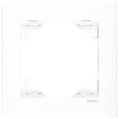 Afdekraam enkelvoudig wit Logus 90 Efapel