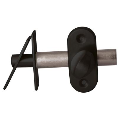 Hardbrass Insteekgrendel/voordeurgrendel Vienna 50mm - puurzwart