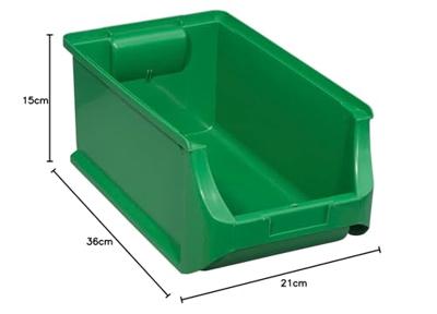 Allit 456215 Zichtbak (b x h x d) 205 x 150 x 355 mm Groen 1 stuk(s)