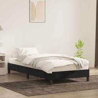 Bedframe zonder matras 100x220 cm fluweel zwart - thumbnail