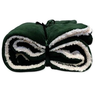 Unique Living Unique Living Lars coral fleece/suede plaid 150x200cm dark green