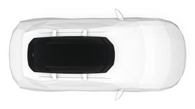 THULE dakkoffer "force 3 l". roof box force 3 l black