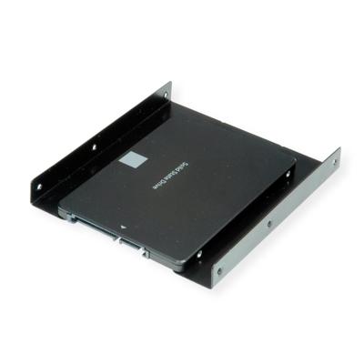 ROLINE montage adapter, 3,5 inch frame voor 1x 2,5 HDD/SSD, metaal, zwart