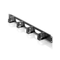 Intellinet 711050 19 inch Kabelgeleiding voor patchkast 1 HE Zwart (RAL 9005) - thumbnail
