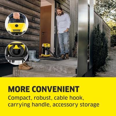 Karcher WD 3 S V-17/4/20 Nat- en droogzuiger | 1000 W | 17L - 1.628-135.0 - thumbnail