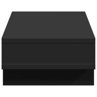 Monitorstandaard 50x27x15 cm bewerkt hout zwart - thumbnail