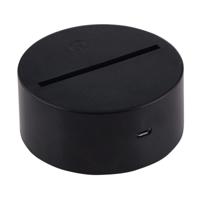 Lotus stijl 3D Touch schakelaar controle LED licht 7 kleur verkleuring creatieve visuele Stereo Lamp Desk Lamp nachtlampje - thumbnail