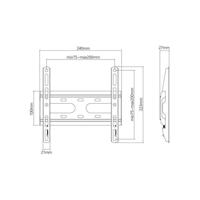 Vaste TV-ondersteuning - SLIM - Stell - SHO 4200 - thumbnail