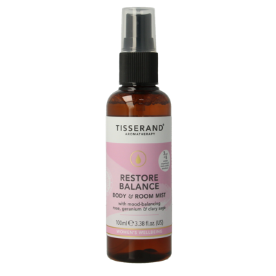 Tisserand Restore balance body en room mist 100 Milliliter Tisserand Restore balance body en room mist 100 Milliliter