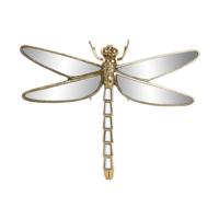 Wanddecoratie Home ESPRIT Gouden Modern Libel 25 X 4 X 31,5 CM - thumbnail