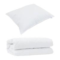 Dekbed Set met kussen 2 pcs Wit Microfibre - thumbnail