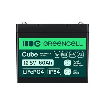 Green Cell LFPGC12V60AH UPS-accu Lithium-ijzerfosfaat (LiFePo4) 12,8 V 60 Ah