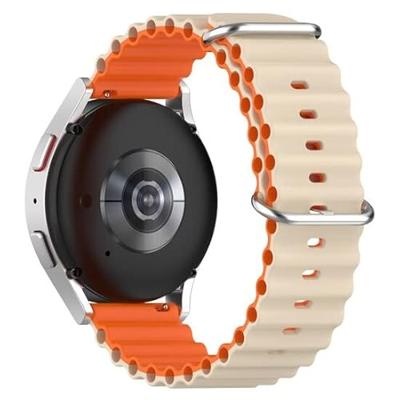 Ocean Style bandje - Beige / oranje - Garmin Vivoactive 6 / Vivoactive 5 / Vivoactive 3 Ocean Style bandje - Beige / oranje - Garmin Vivoactive 6 / Vivoactive 5 / Vivoactive 3