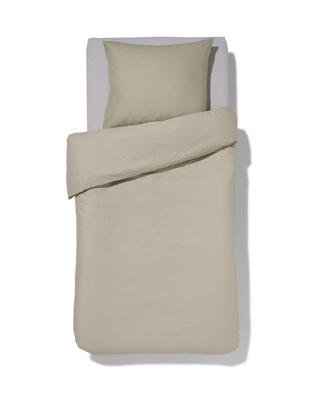 HEMA Dekbedovertrek 140x200/220cm zacht katoen grijs groen (groen)