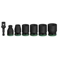 Bosch Accessoires 7-delige Krachtdoppenset 40 mm | 13, 17, 19, 21, 24 mm | 2 adapters - 2608003032 - thumbnail