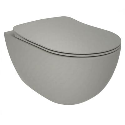 Wandcloset BWS Rimoff Ophang Toilet Zonder Bidet Koel Grijs