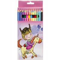 Lg-imports Kleurpotloden Meisje 18 Cm 12 Stuks - thumbnail