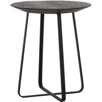DTP Home Bijzettafel 'Neptunes' Teakhout, 40cm, kleur Zwart - thumbnail