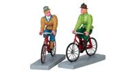 Lemax bloomers and bicycles s/2 kerstdorp figuur type 4 Caddington Village 2017 - thumbnail