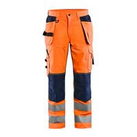 Blåkläder Werkbroek High-Vis met ventilatie 15651811 | High Vis Oranje/Groen | Maat 52 - 7330509571637 - thumbnail