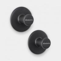 Brabantia handdoekhaakjes set van 2 dark grey - thumbnail