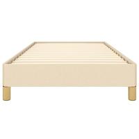 Bedframe zonder matras 100x200 cm stof crèmekleurig - thumbnail