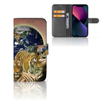 Apple iPhone 13 | Telefoonhoesje | Met pasjeshouder | Roofdieren - thumbnail