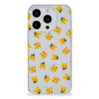 TPU bumper voor iPhone 15 Pro Katten Emojis - thumbnail